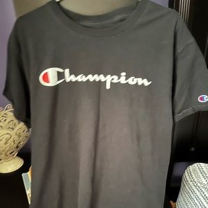 Black champion shirt